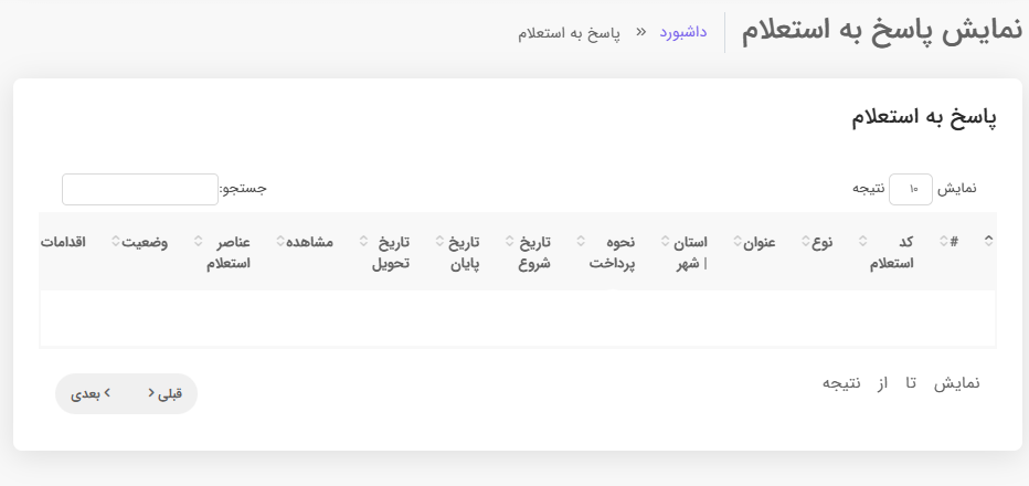 شرکت در استعلام